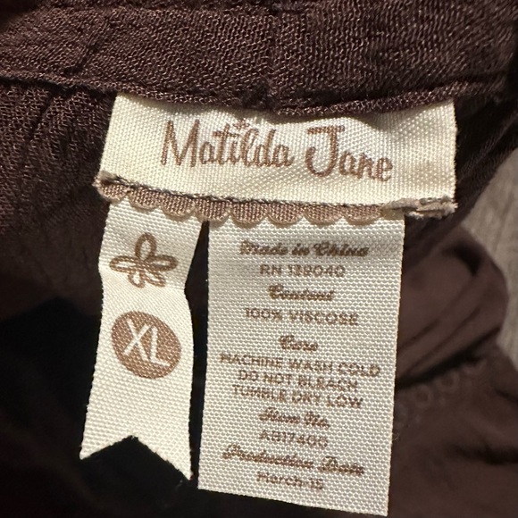 Matilda Jane Chocolate Brown Pants - Picture 4 of 4